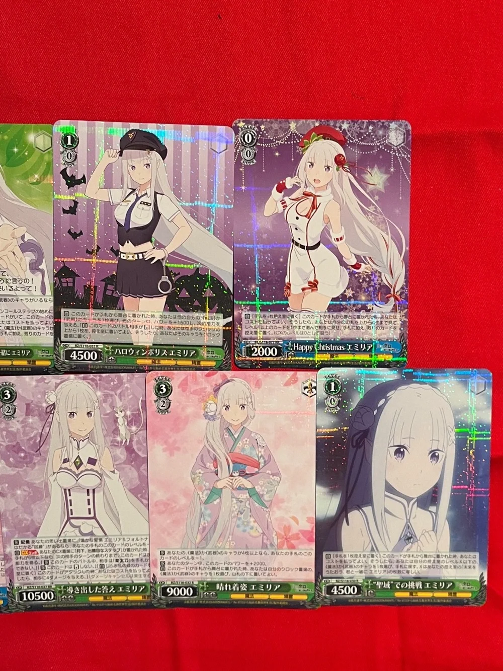 Emilia Anime Trading Card - Pink Character Art (Set of 1)
